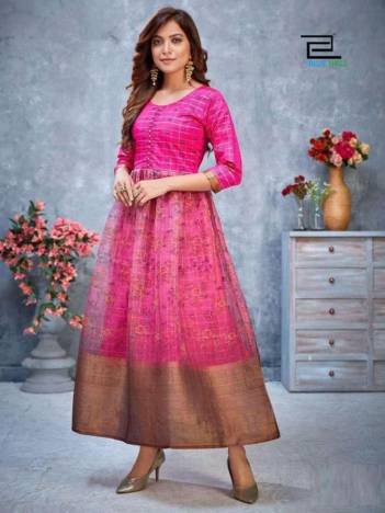 Style 4 You By Blue Hills Printed Organza Kurti Collection